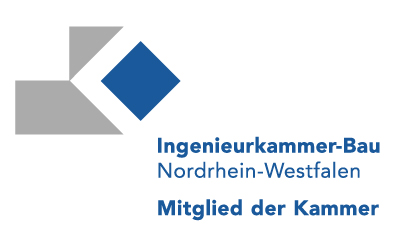 Logo Ingenieurkammer-Bau NRW, Mitglied der Kammer